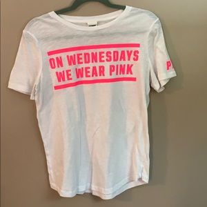 On Wednesday we wear pink tee